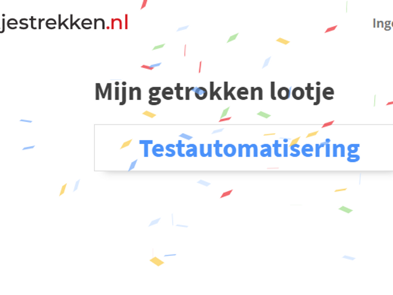 De weg naar TA bij Lootjestrekken.nl