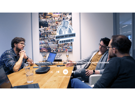 Newspark Test Express Podcast 4: Codekwaliteit; waar developers en testers samen succes bouwen